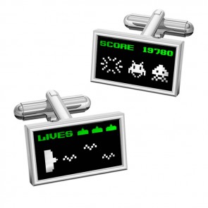 Arcade Invaders Cufflinks by WD London