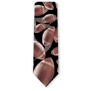 Just Balls Football Motion Necktie by Ralph Marlin & Company Inc