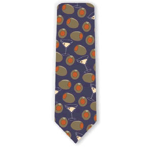 Martini With Olives Necktie by Ralph Marlin & Company Inc