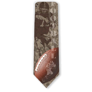 Football Play Ball Necktie by Ralph Marlin & Company Inc