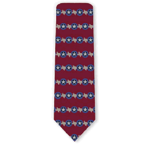 Texas Rep Stripe Necktie by Ralph Marlin & Company Inc