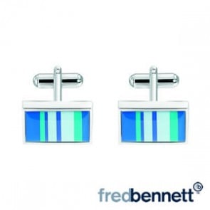 Green & Blue Resin Cufflinks by Gecko