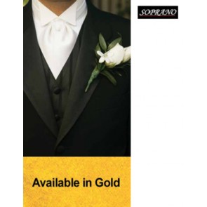 Gold Self Tie Wedding Cravat by Sax Design