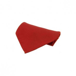 Red Plain Satin Silk Men's Pocket Square by Sax Design