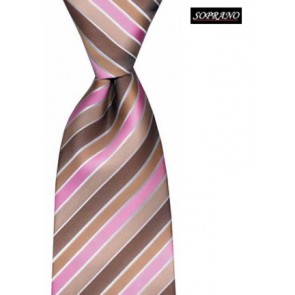 Beige Pink Boardroom Tie by Sax Design