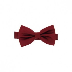 Wine Satin Silk Luxury Bow Tie by Sax Design