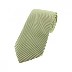 Lime Green Horizontal Ribbed Polyester Tie by Sax Design
