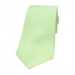 Lime Green Diagonal Ribbed Silk Tie by Sax Design