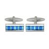 Embedded Blue Stone Cufflinks by Dalaco