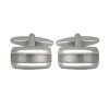 Simple Brushed And Smooth Effect Cufflinks by Dalaco