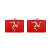 Isle Of Man Red Flag Cufflinks by Dalaco