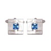 Anurio Blue Crystal Cufflinks by Dalaco