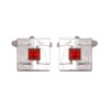 Apollo Red Crystal Cufflinks by Dalaco