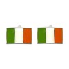 Irish Flag Rectangular Cufflinks by Dalaco