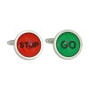 Stop And Go Sign Cufflinks by Dalaco