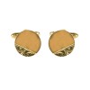 Venetian Engraved And Smooth Circular Cufflinks by Dalaco