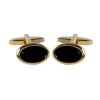 Oval Onyx Cufflinks by Dalaco