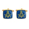 Blue Masonic G Cufflinks by Dalaco