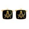 Black Masonic G Cufflinks by Dalaco