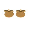 Oval Gold Plated Style Cufflinks by Dalaco