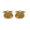 Small Cubic Zirconia Cufflinks by Dalaco