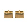 Venetian Engraved Border Rectangular Cufflinks by Dalaco