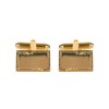 Venetian Engraved Border Rectangular Cufflinks by Dalaco