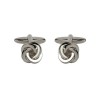 Silver Knotted Cufflinks by Dalaco