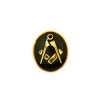 Oval Black Masonic Tie Tac by Dalaco