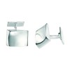 Sterling Silver Simple Rectangular Cufflinks by Gecko