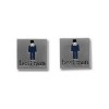 Best Man Metal Look Cufflinks by Mag Mouch Sophos