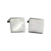 Sterling Silver Light Shell Mosaic Cufflinks by Murry Ward