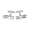 Sterling Silver White Cubic Zirconia Strip Cufflinks by Murry Ward