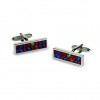 Multi Crystal Dotted Cufflinks by Onyx-Art London