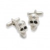 Skull Shaped Cufflinks by Onyx-Art London