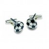 Football Shaped Cufflinks by Onyx-Art London