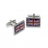 Union Jack Flag Shaped Cufflinks by Onyx-Art London