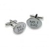 No 1 Dad Cufflinks by Onyx-Art London