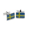 Sweden Swedish Flag Cufflinks by Onyx-Art London