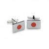 Japan Or Japanese Flag Cufflinks by Onyx-Art London