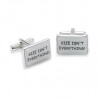 Size Isn't Everything Cufflinks by Onyx-Art London