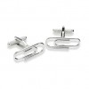 Paper Clip Cufflinks by Onyx-Art London