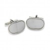 Plain Silver Within Silver Cufflinks by Onyx-Art London