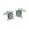 Tortoise Cufflinks by Onyx-Art London