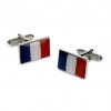 French Flag Style Cufflinks by Onyx-Art London