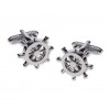 Ships Wheel Cufflinks by Onyx-Art London