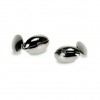 Silver Plate Rugby Chain Link Cufflinks by Onyx-Art London
