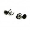 Silver Plate Euro Sign Chain Link Cufflinks by Onyx-Art London