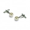 Pearl Effect Cufflinks by Onyx-Art London