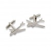 Airplane Cufflinks by Onyx-Art London